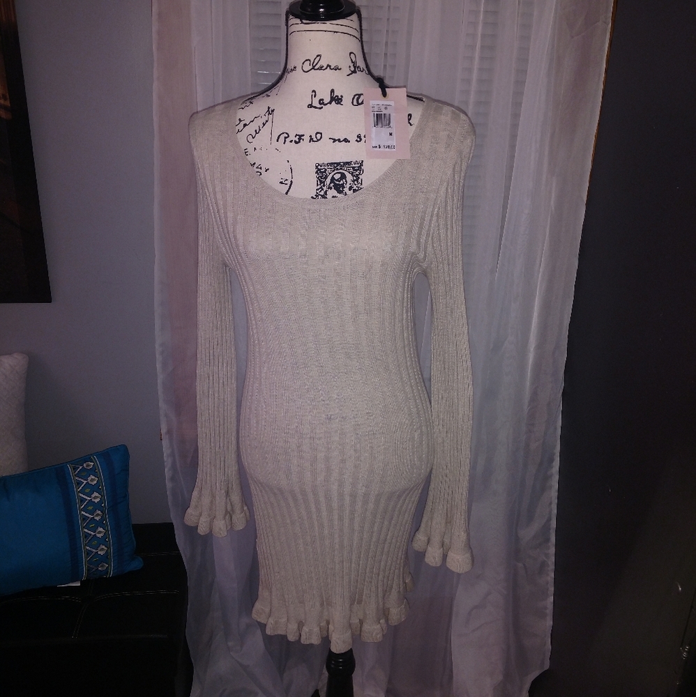 Chelsea & Violet Heatherbone sweater dress